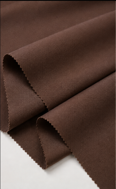 Cocoa Brown Poly-Viscose